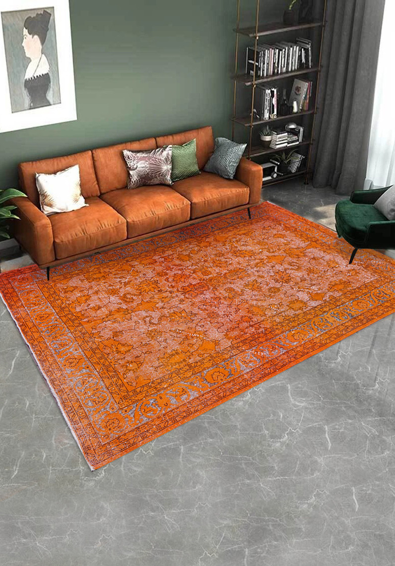 Вовняний килим ручної роботи Килим ручної роботи Colored Vintage 53 orange