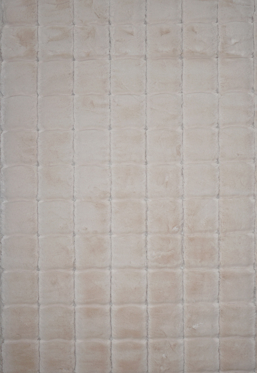 Бежевий килимок у ванну estera cotton block cream