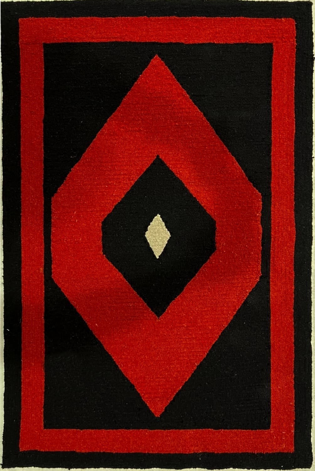 Безворсовий килим Gabbeh tuft 1100 black-red