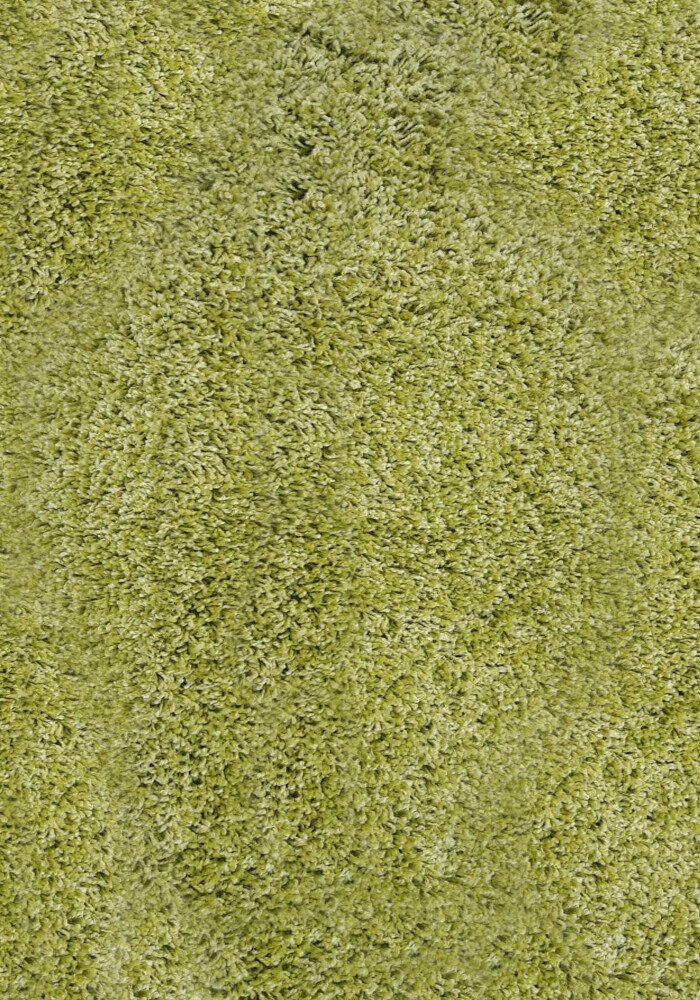 Зелений килим з довгим ворсом loca 6365a l.green