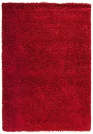 Красный ковер с длинным ворсом loca 6365a red