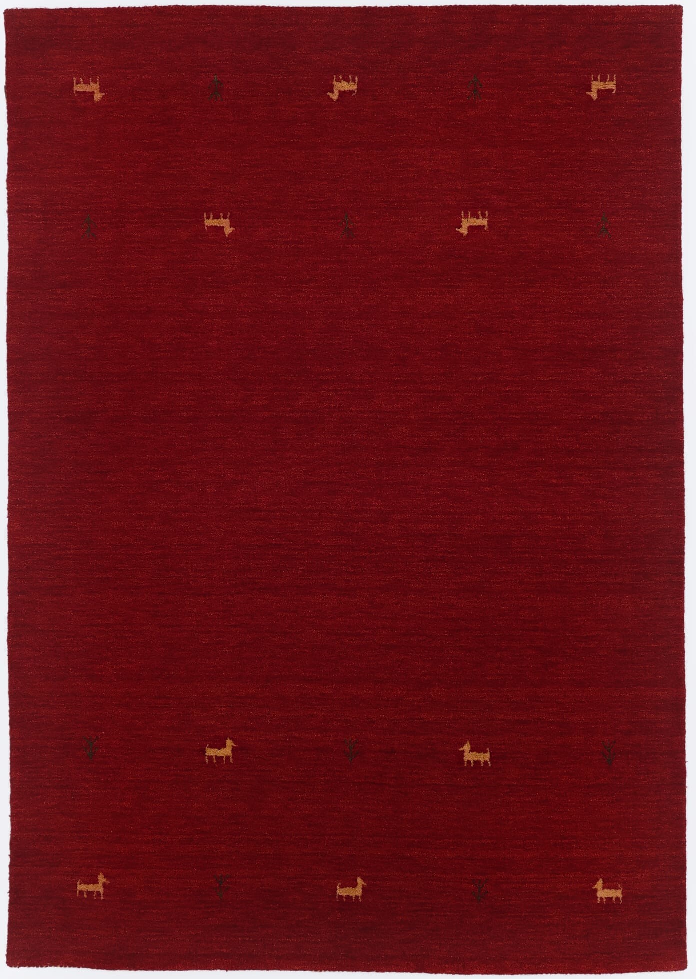 Червоний вовняний килим canvas 365 red