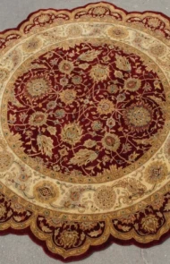 Вовняний килим ручної роботи Килим ручної роботи Saraswati Global Crown gb-1 red-gold
