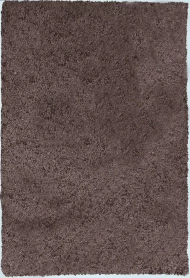 Коричневий килим з довгим ворсом loca 6365a d.brown