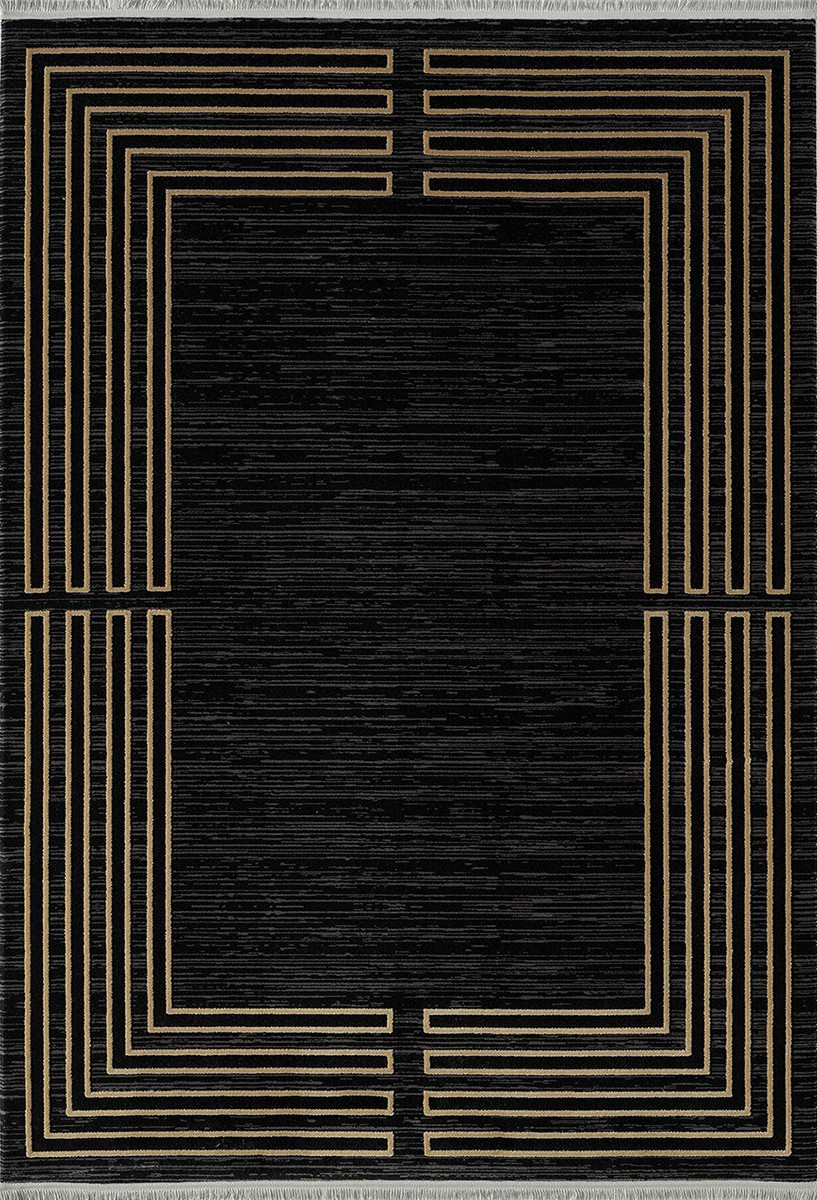 Акриловий килим Taboo Plus dg61c black-gold