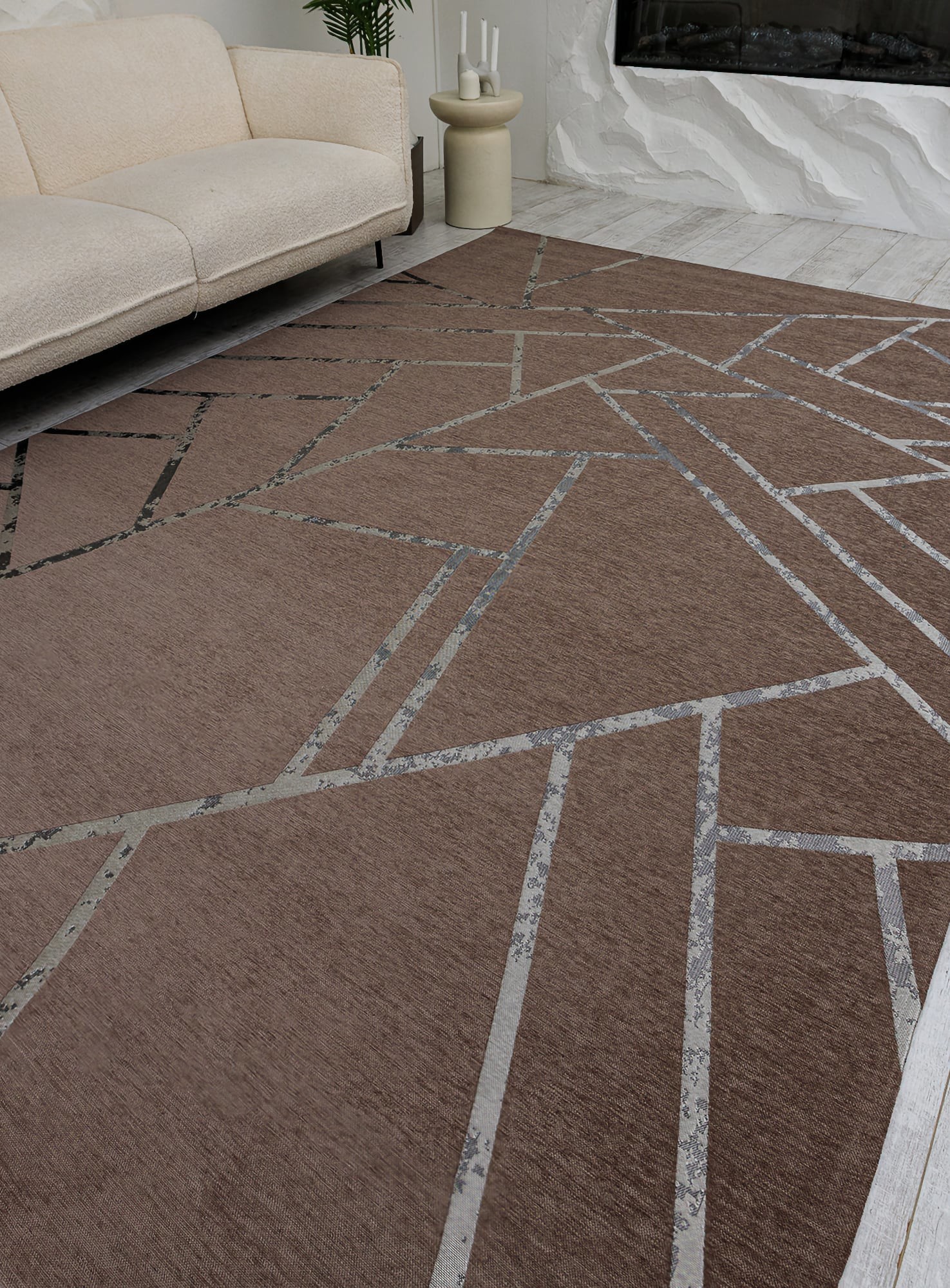 Безворсовий килим Alba 135902 beige