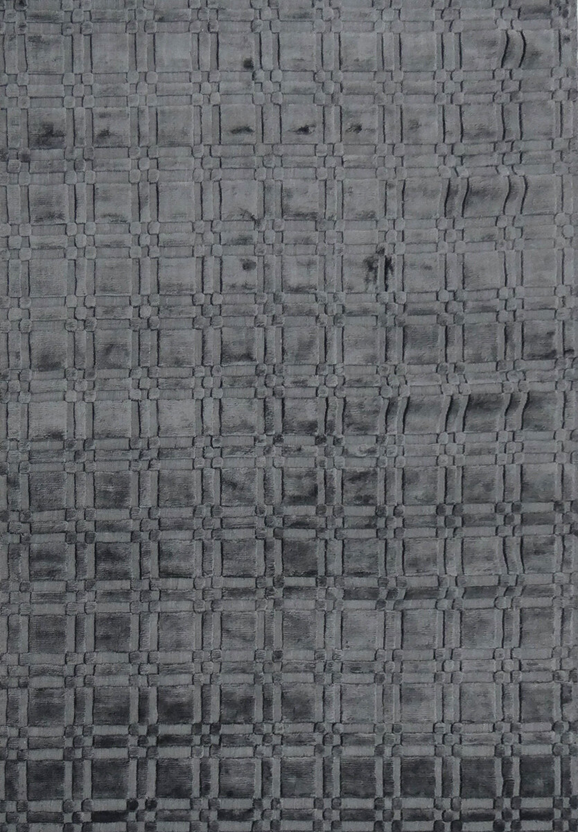 Серый ковер из вискозы maroc mc-07 pewter