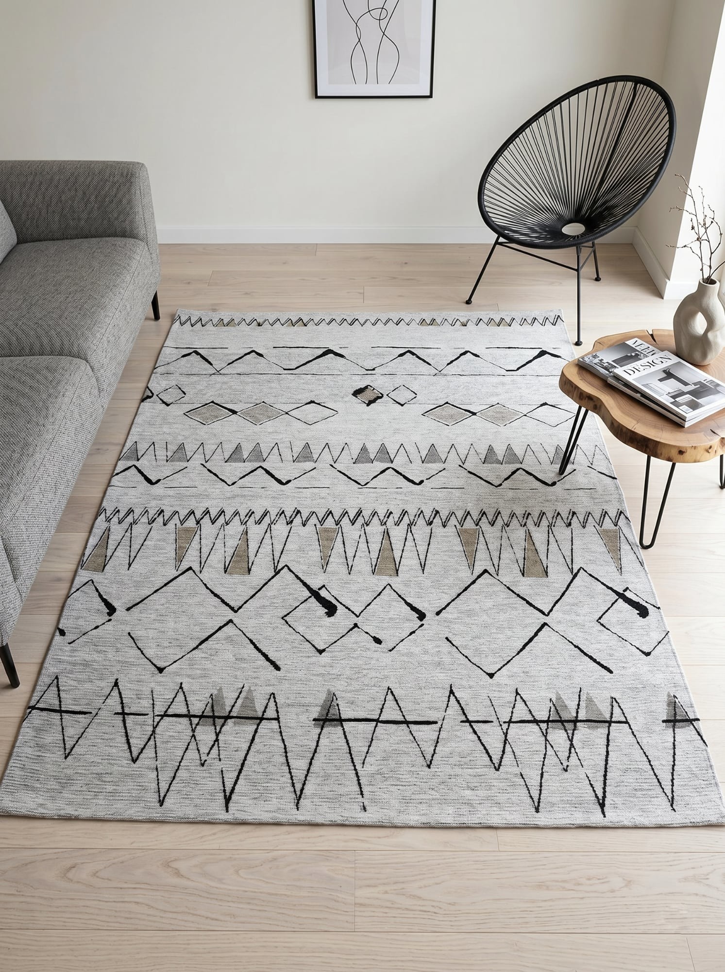 Безворсовий килим Almina 127506 beige