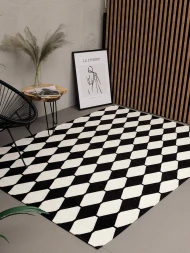 Безворсовий килим Almina 126702 black-white