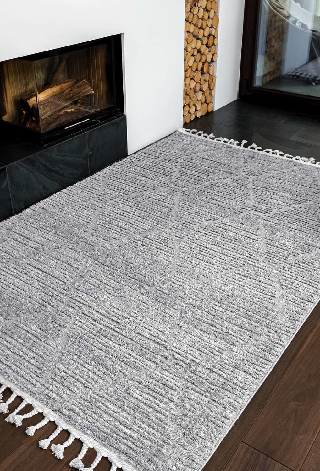 Синтетичні килими Bilbao Y617B grey-white