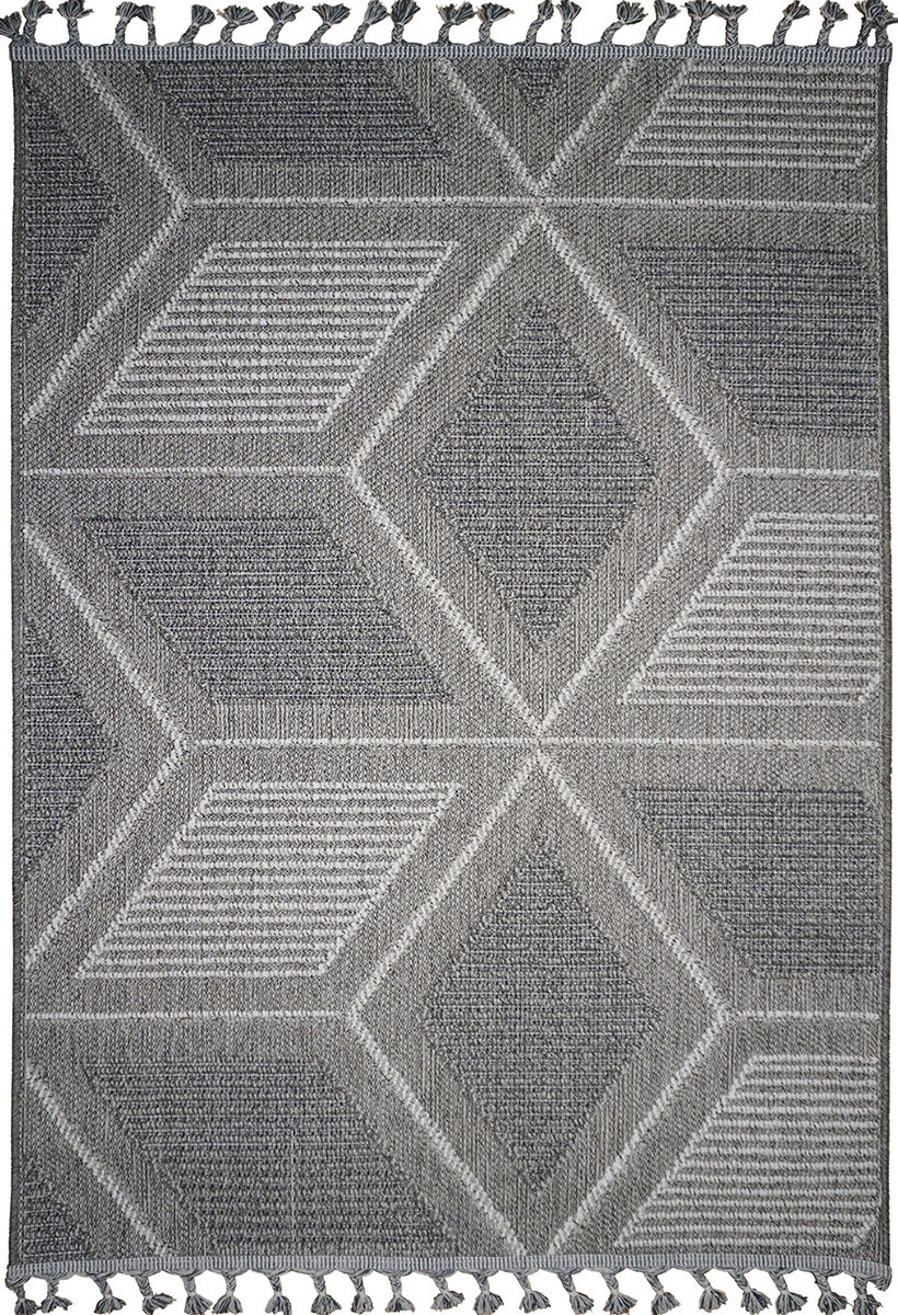 Безворсовий килим Calido 08325B grey