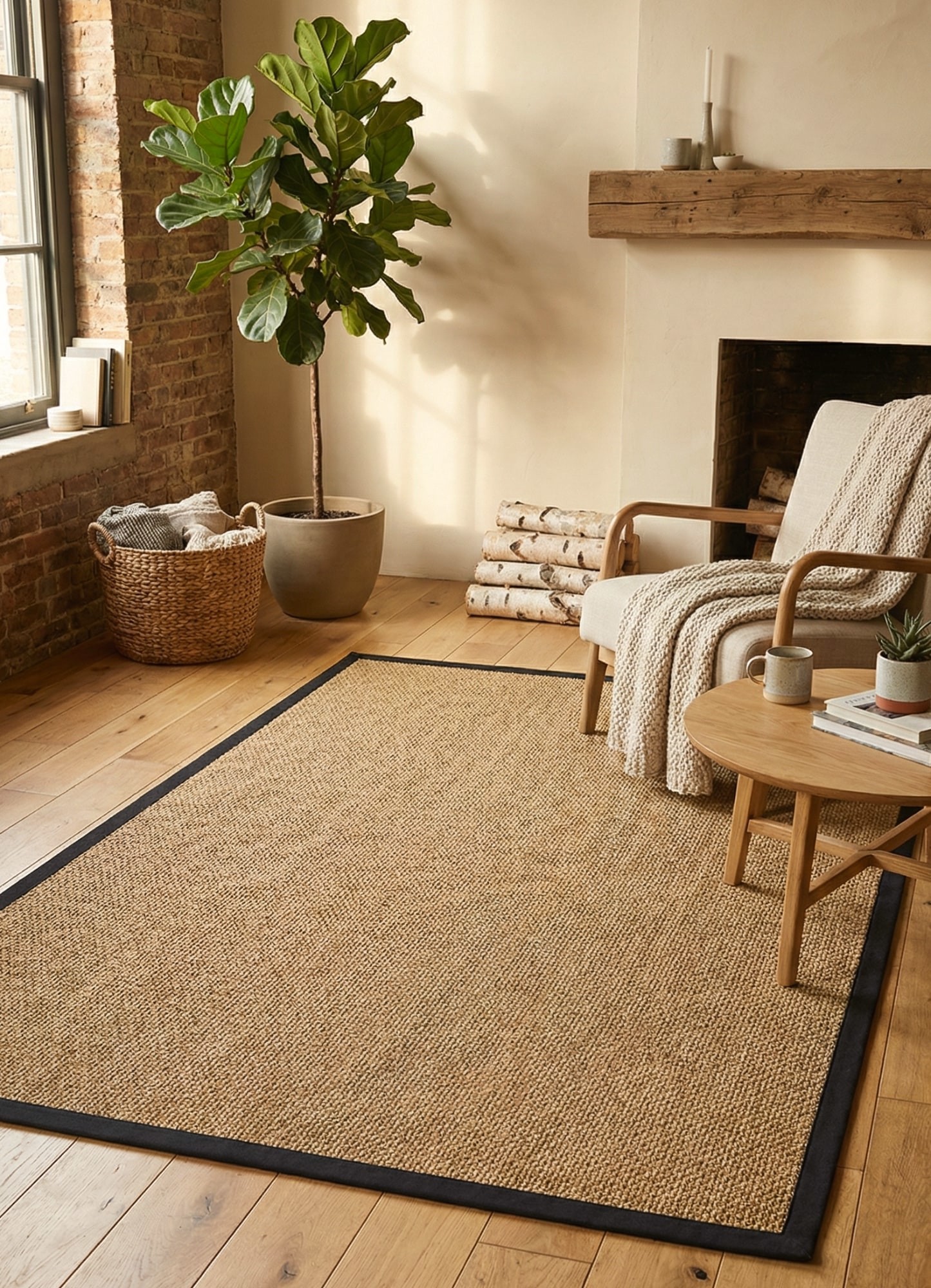 Коричневий безворсовий килим zanzibar 76 navy