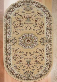 Синтетические ковры Iranian Star 2657a beige овал