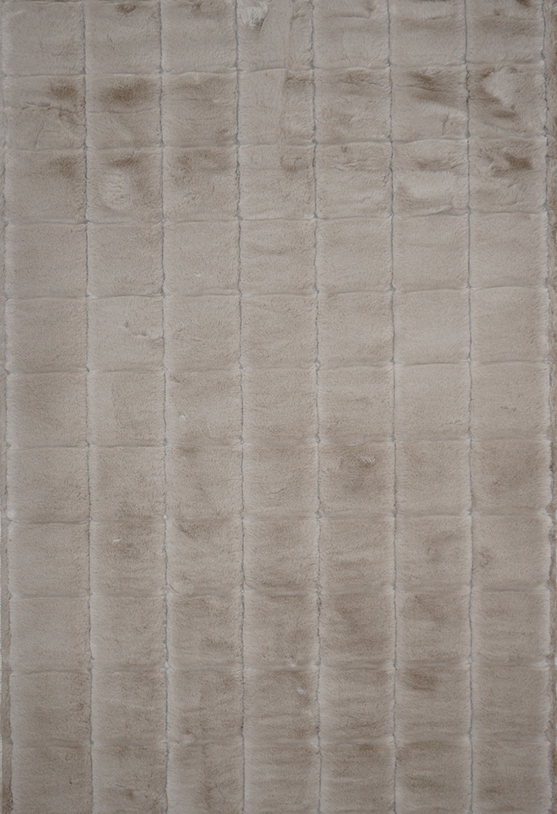 Бежевый коврик в ванную estera cotton block beige