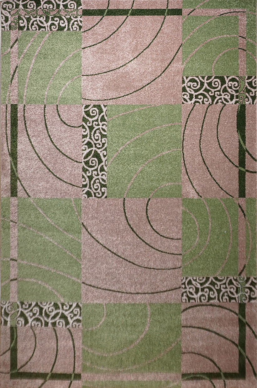 Килимова доріжка на відріз Доріжка Kiwi 02578B beige-l.green
