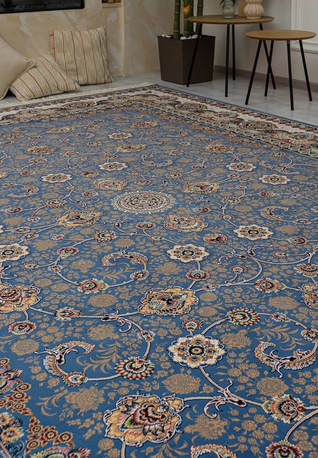 Акриловий килим Halif 3830 hb dark-blue