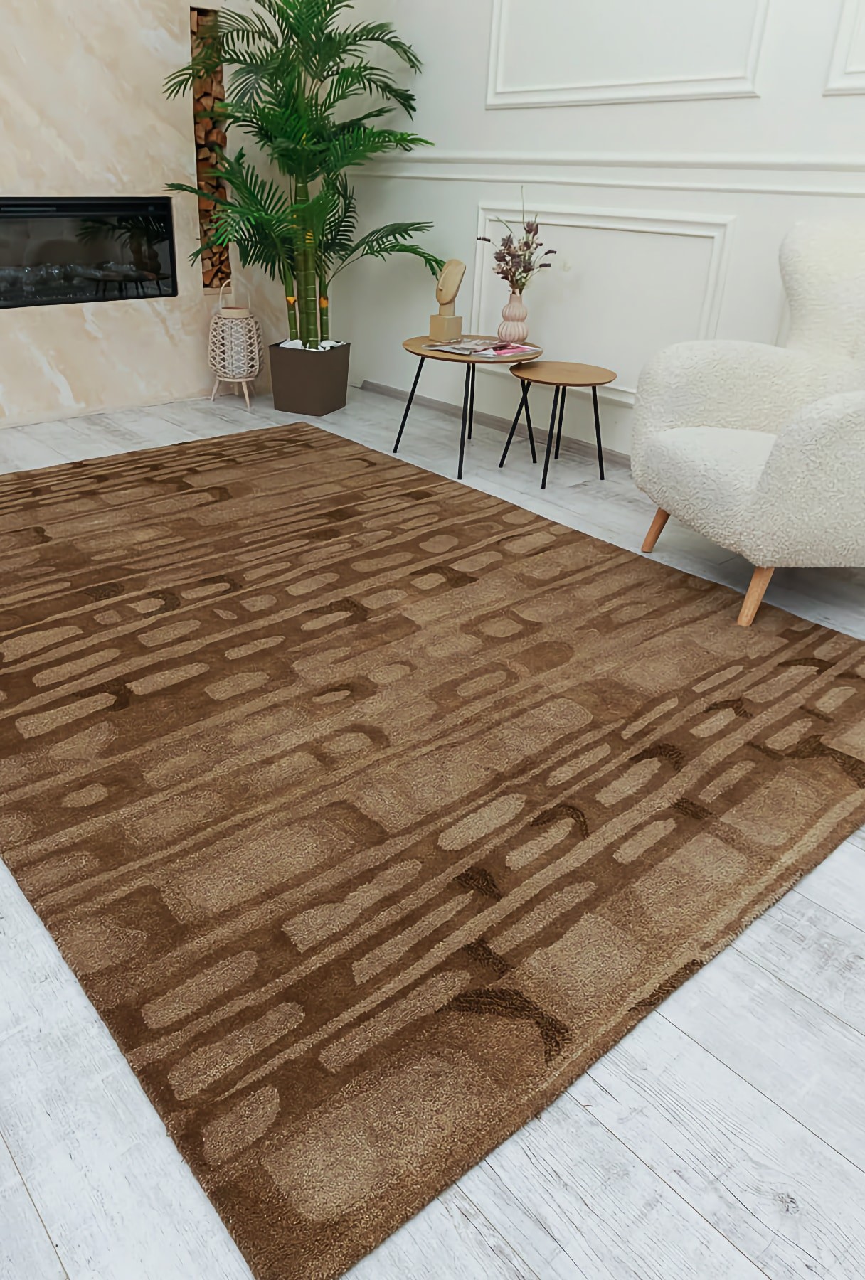 Вовняний килим Hand Tufted - Panache ingot brown