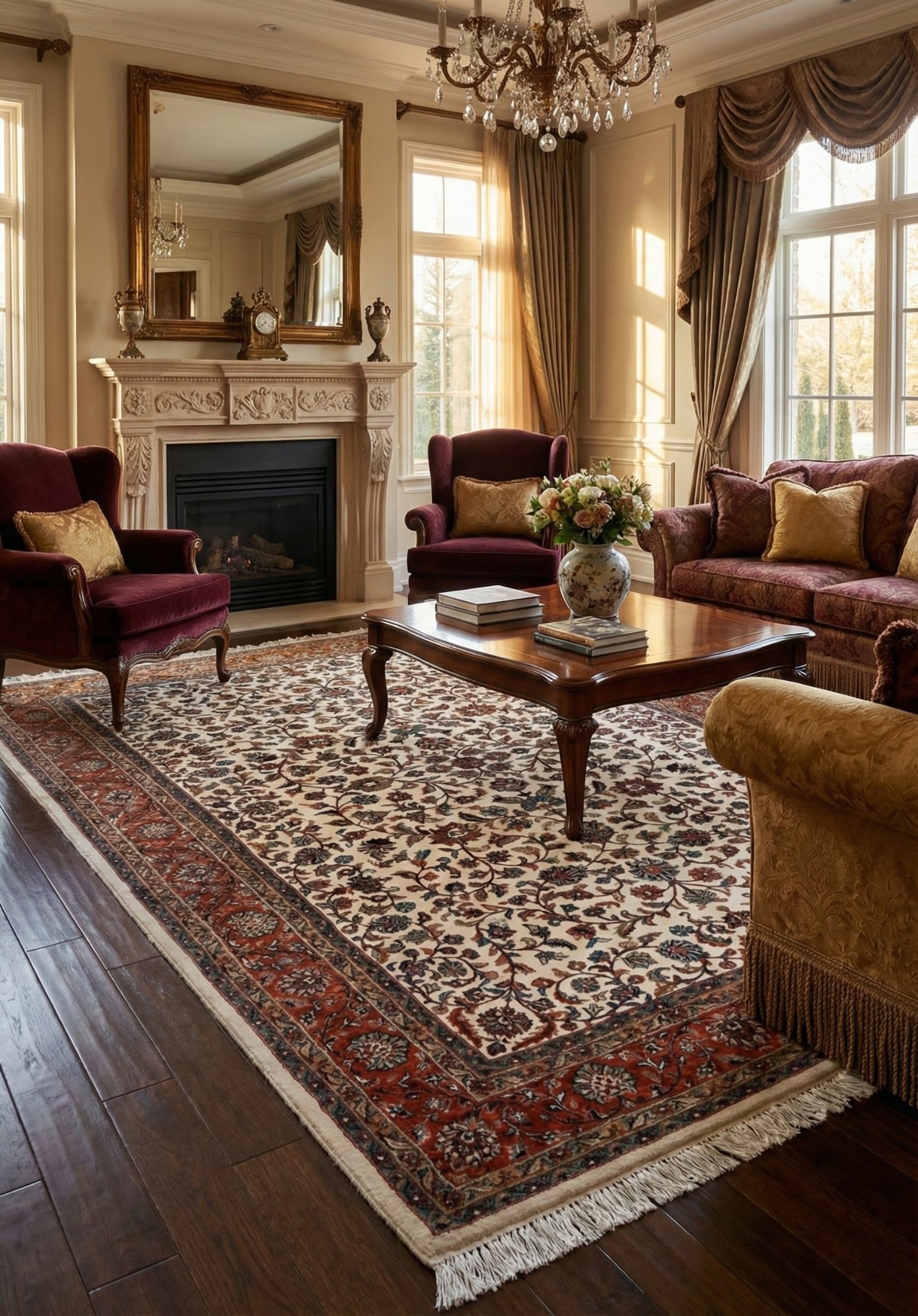 Килими ручної роботи Indo Keshan 0268