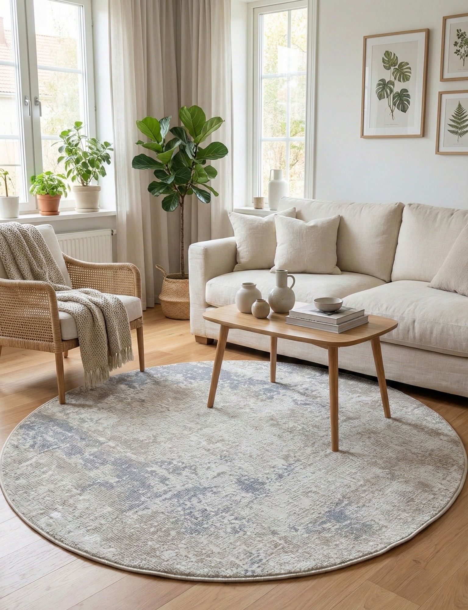 Килим Hera pm36b cream круг