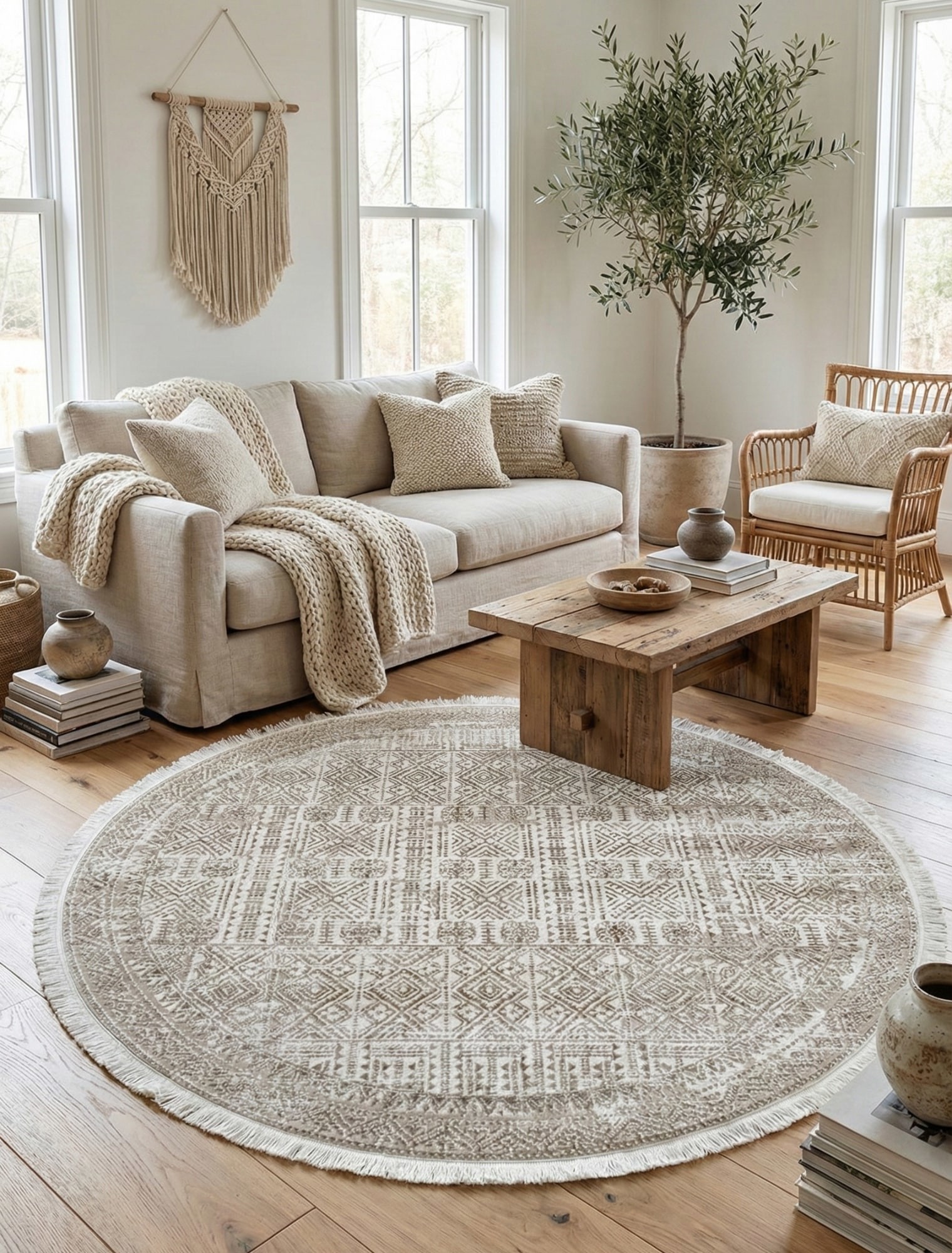 Килим Hera tv16a cream круг