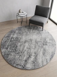 Синтетические ковры Hera pm17a gray круг