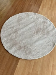 Синтетичні килими Hera pp04a cream круг