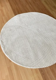 Синтетические ковры Hera pm89a white круг