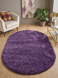 Ковер с высоким ворсом Himalaya 8206A lilac овал