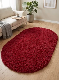 Килим з високим ворсом Himalaya 8206A red овал