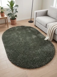 Ковер с высоким ворсом Himalaya 8206b l.green овал
