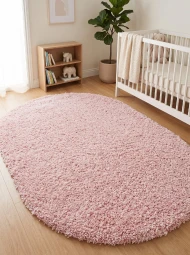 Килим з високим ворсом Himalaya A703A pink овал