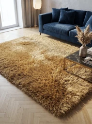 Килим з високим ворсом India Defier 01800A beige