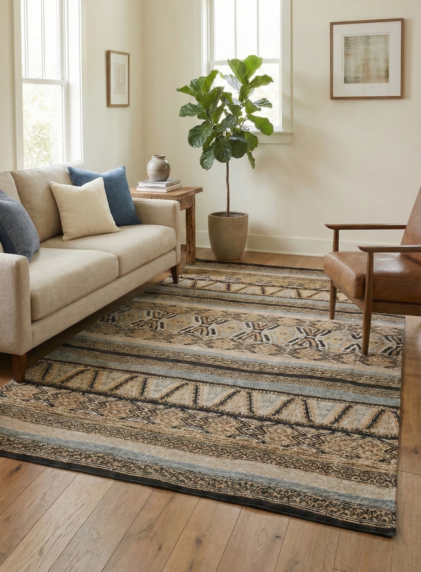 Безворсовий килим Indian 0001-999 ys