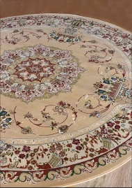 Синтетические ковры Iranian Star 2657a beige круг