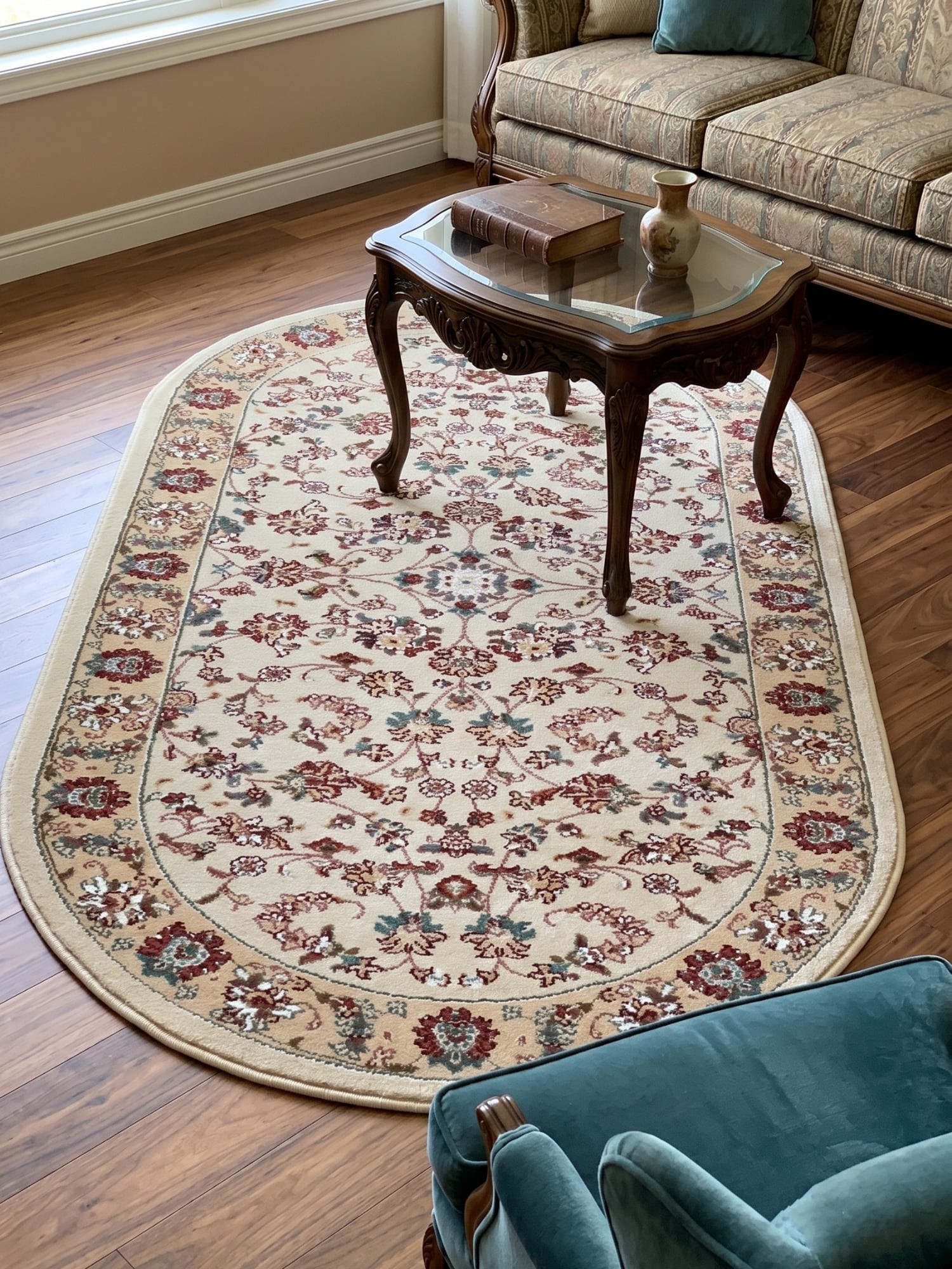 Килим Iranian Star 2661a cream овал