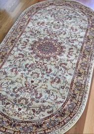 Синтетические ковры Iranian Star 4130a cream овал