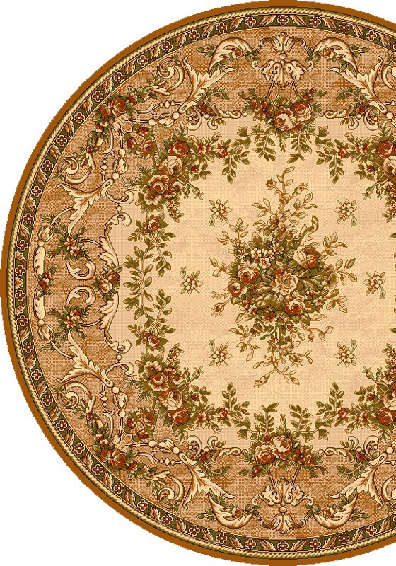 Вовняний килим Isfahan Dafne sahara круг