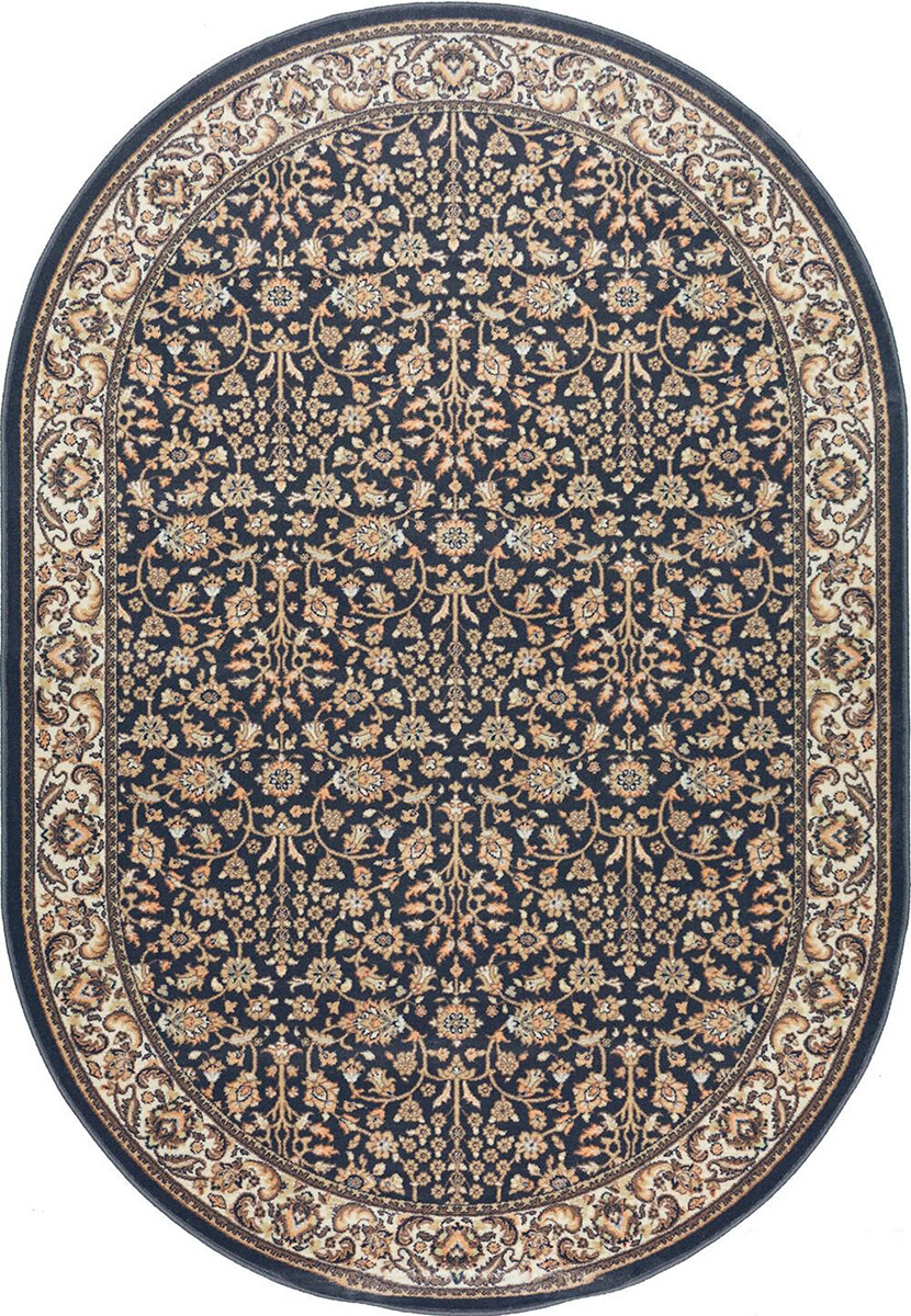Шерстяной ковер Isfahan Itamar anthracite овал