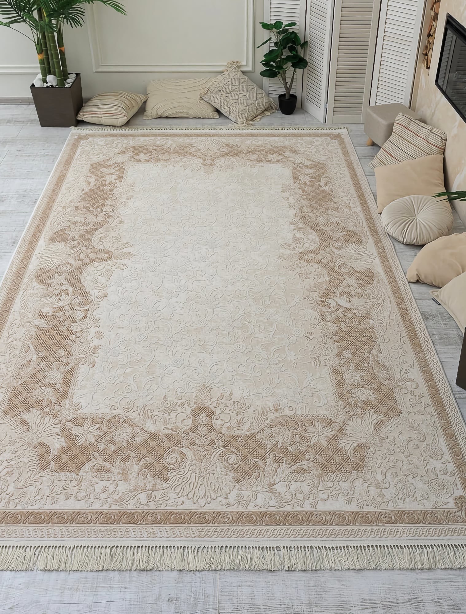 Акриловий килим Jaddor r745d cream