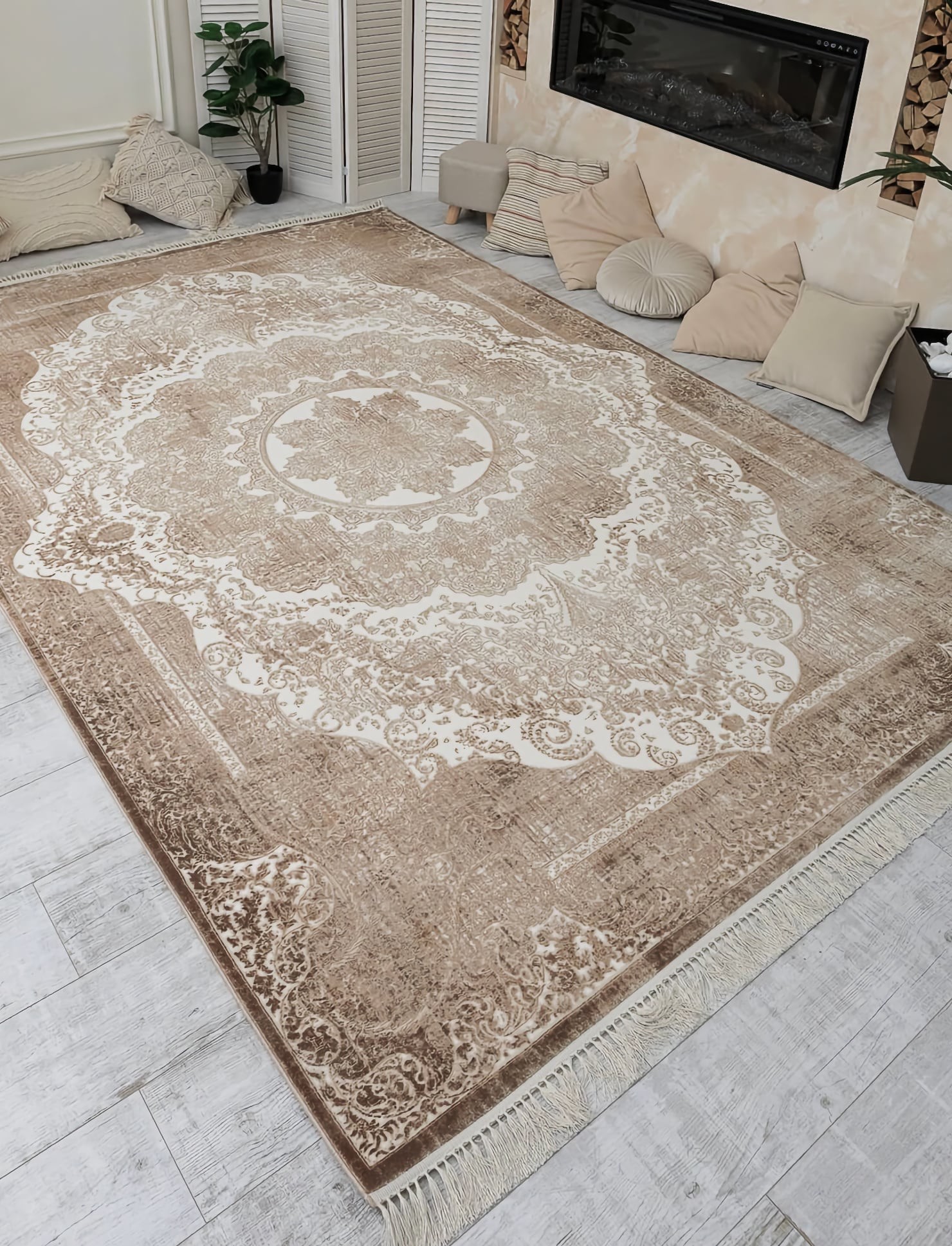 Акриловий килим Jaddor r757d cream
