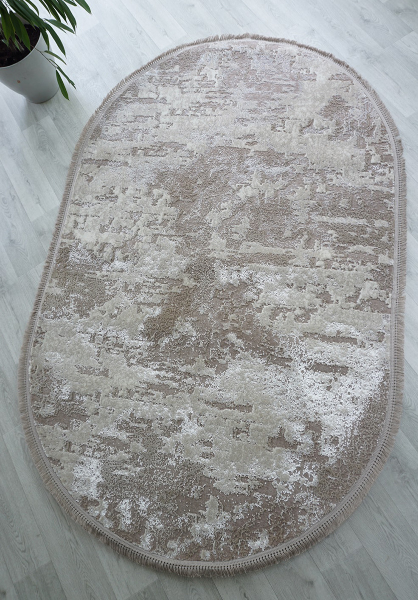 Килим Levado 03889a light beige-white овал