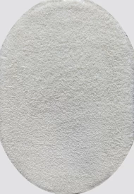 Білий килим з довгим ворсом loca 6365a white-cream овал