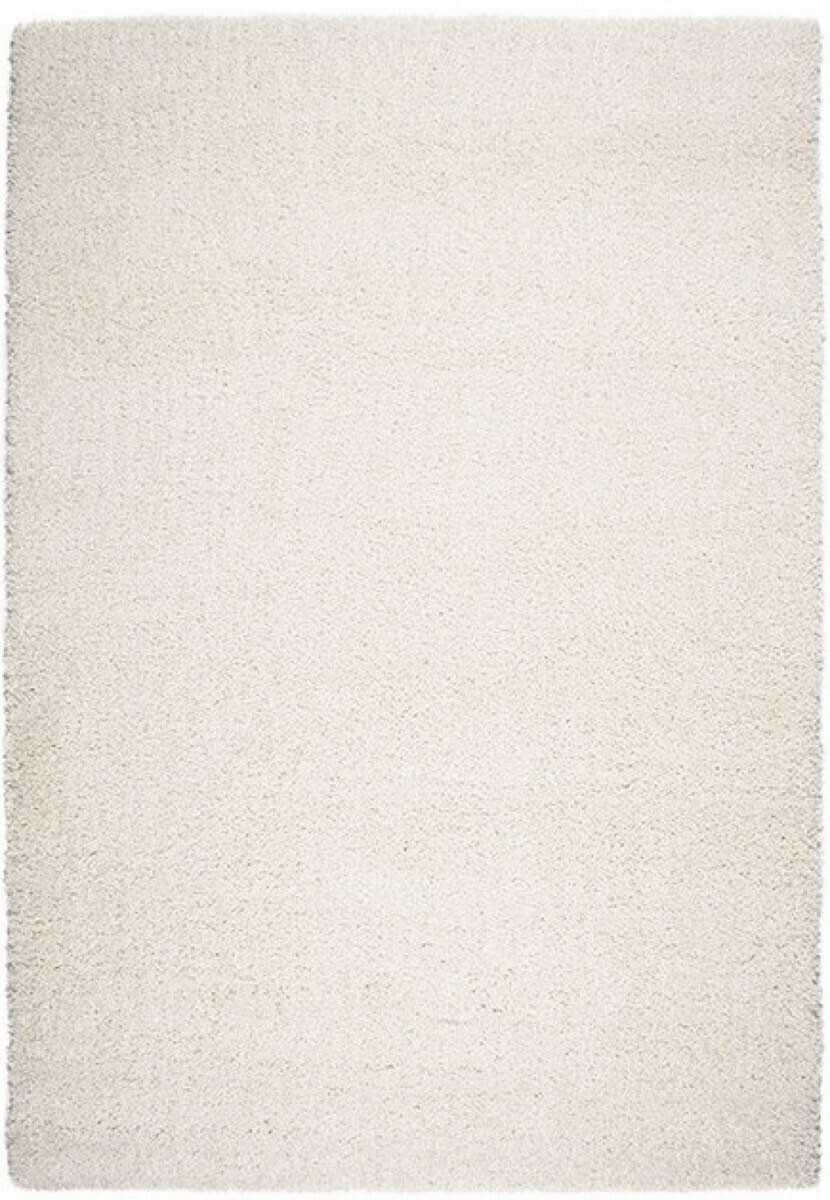 Белый ковер с длинным ворсом loca 6365a white-cream