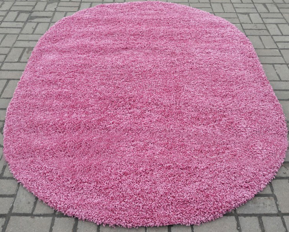 Високоворсні килими Loca 6365A d-pink овал