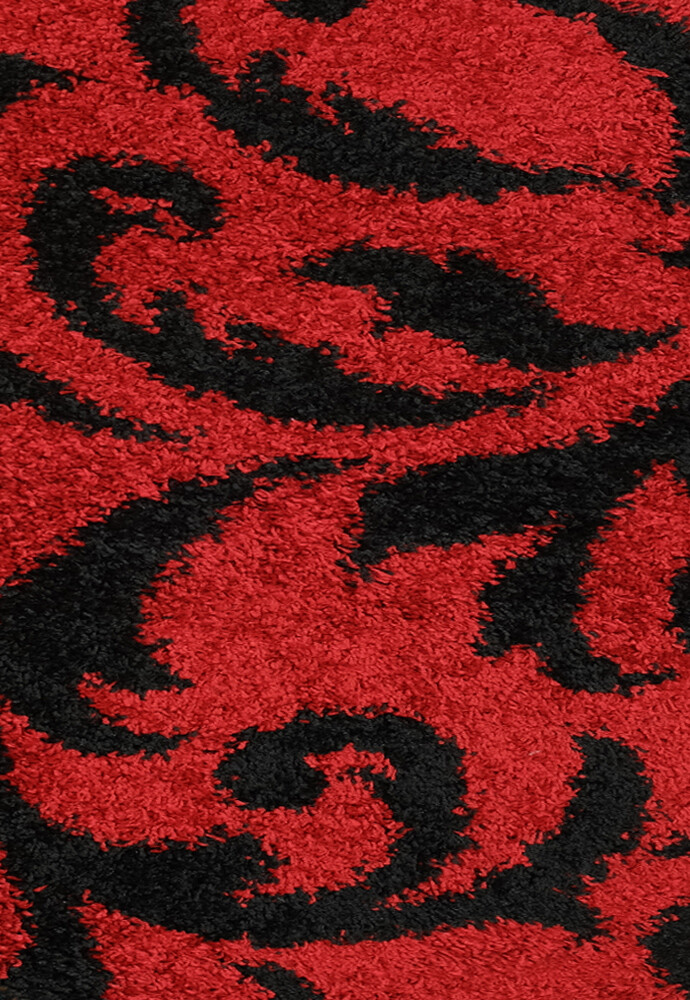 Червоний килим з довгим ворсом loca 9161a red