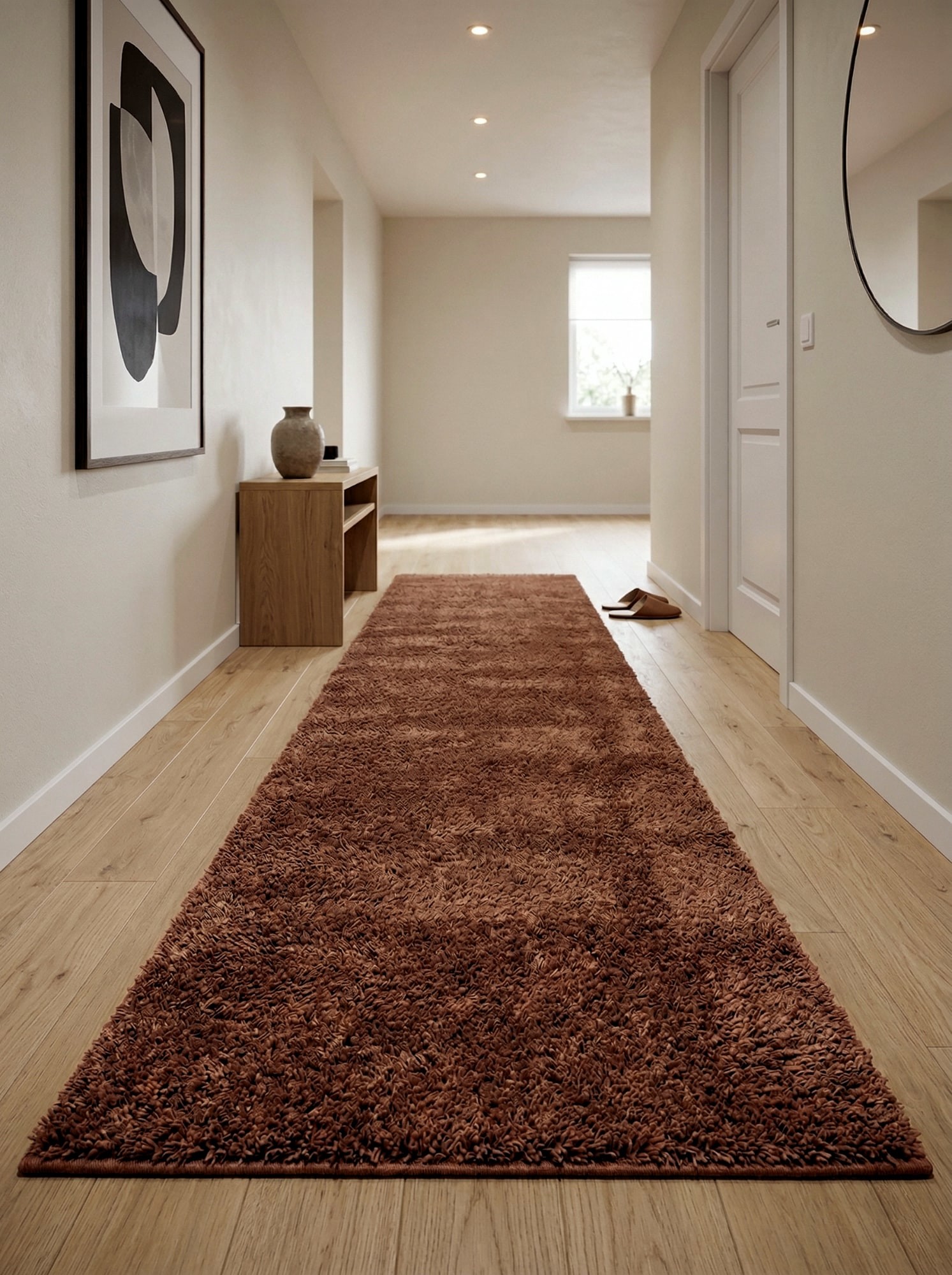 Килимова доріжка на відріз Доріжка Loca 6365A D.brown