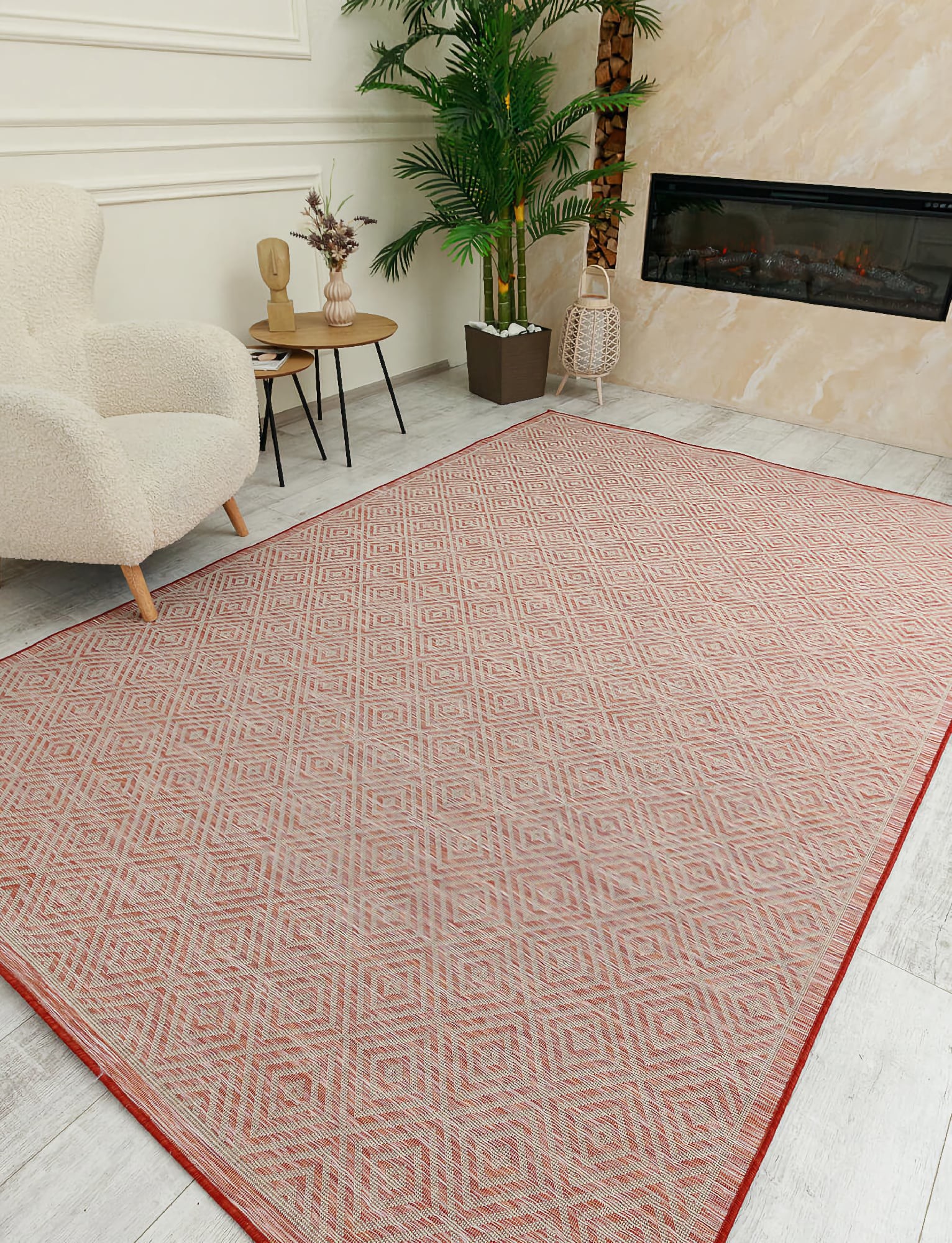 Безворсовий килим Multi Plus 7503 sienna red