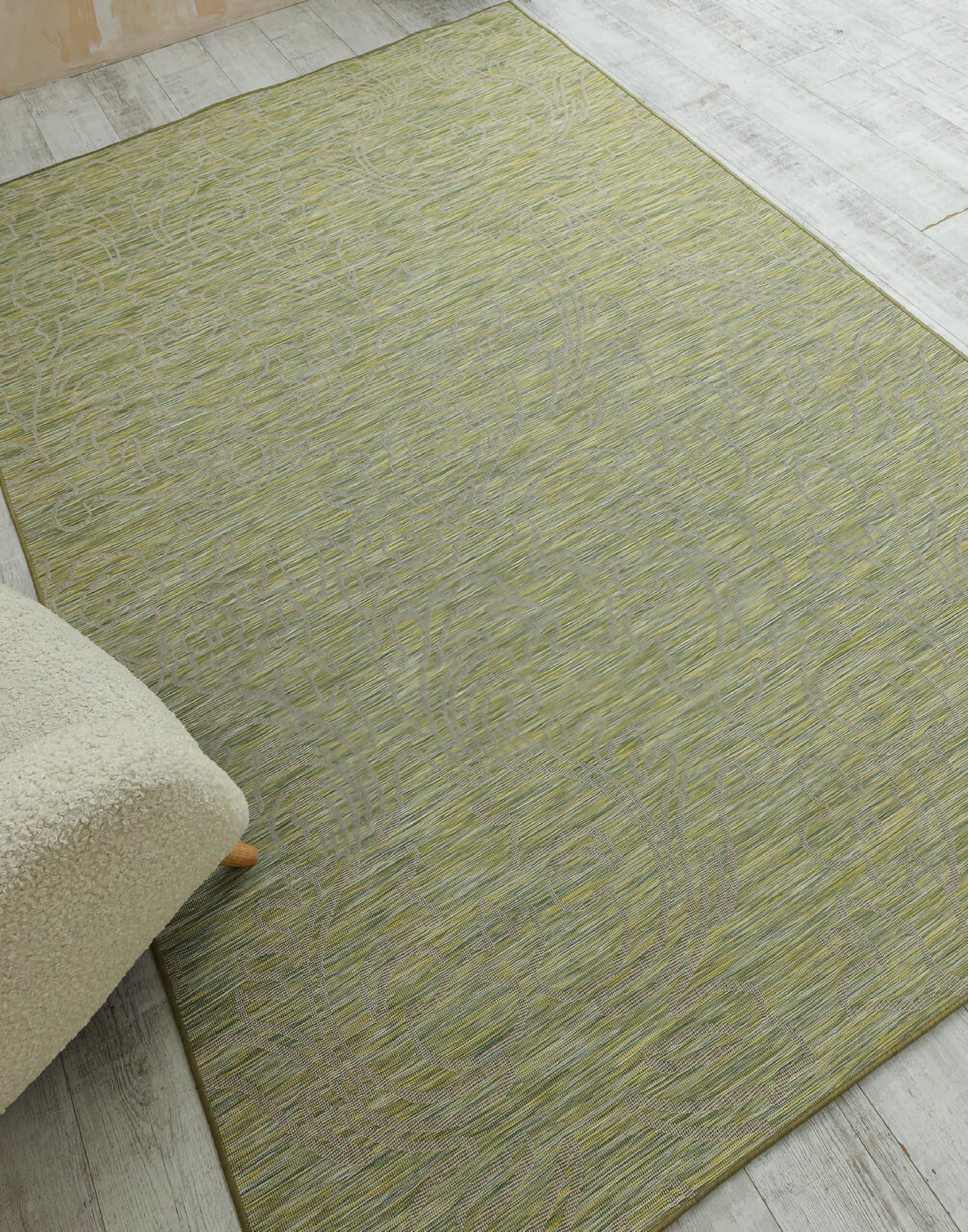 Безворсовий килим Multi Plus 7505 lemon grass