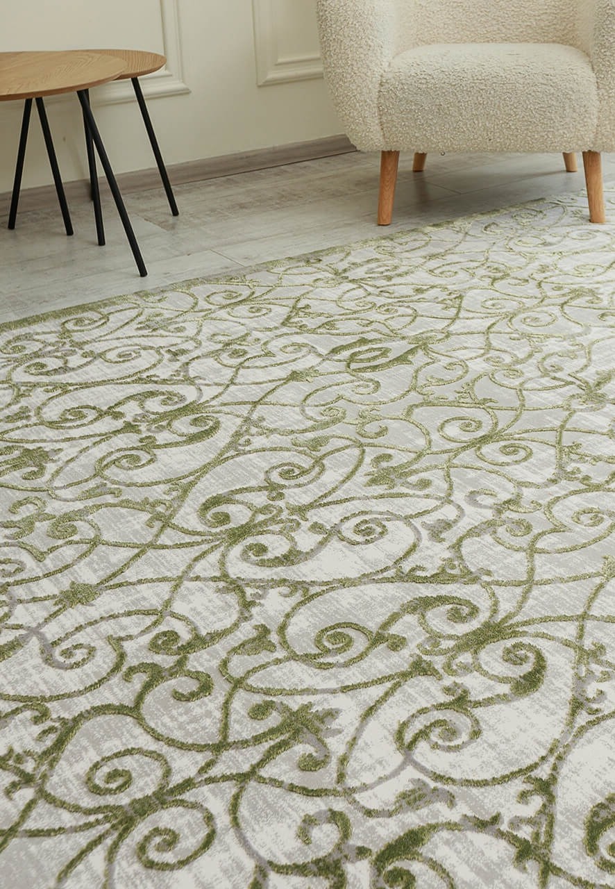 Акриловий килим Nuans W6050 grey-green