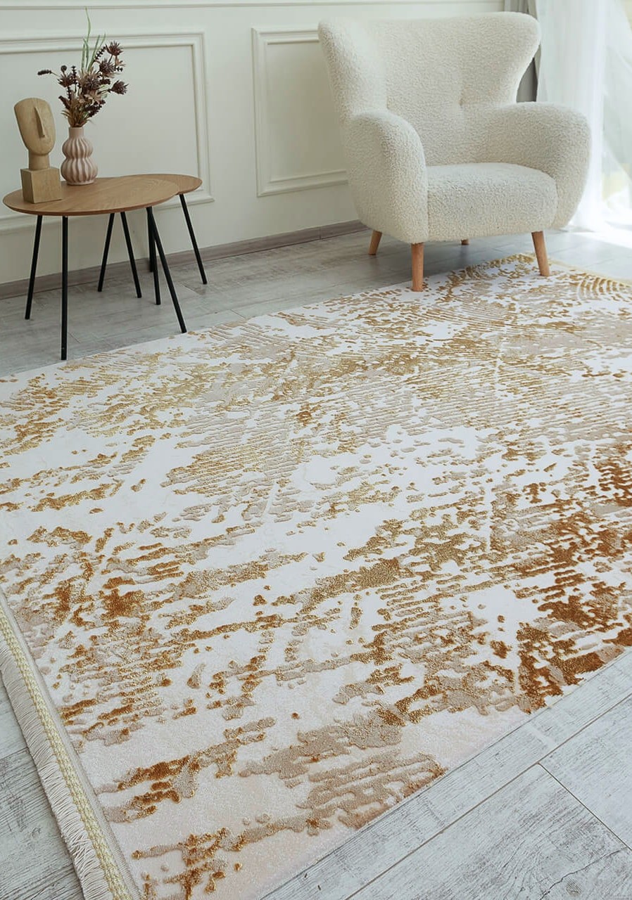 Акриловий килим Nuans W7015 beige-gold